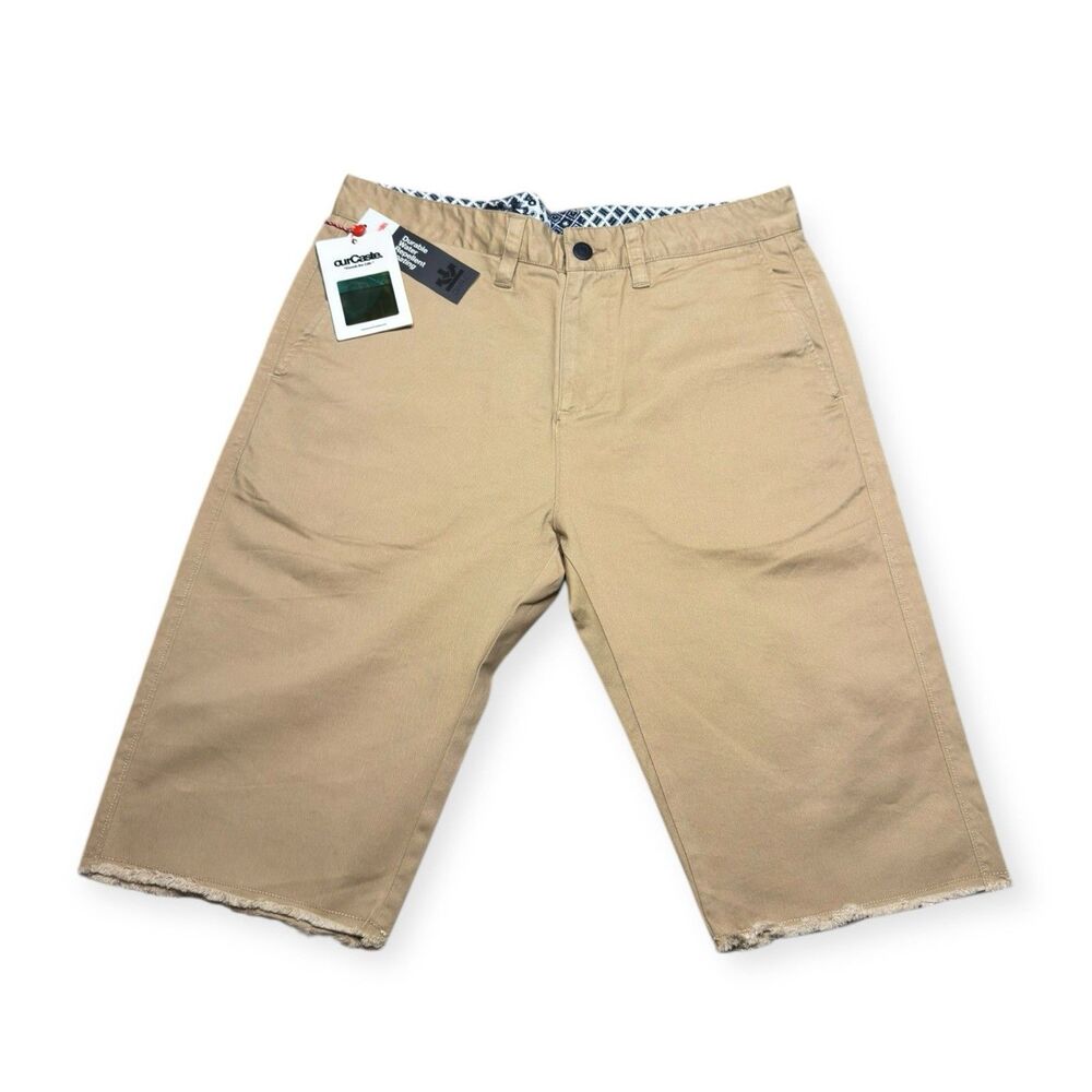 OurCaste Mens Chino Shorts Beige Pavala Shorts Beach **Choose your Size** BNWT